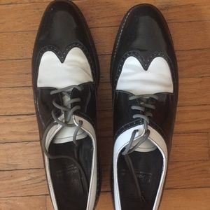 Spectator two tone dress shoes, five pairs